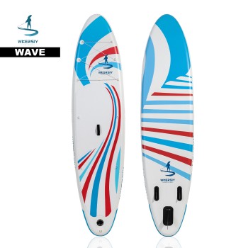 335 cm Rotes Breites Allround-SUP | Ultralanglebiges Aufblasbares Board für Familie, Yoga und Angeln – WKersiy