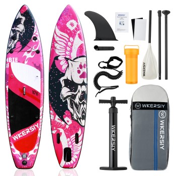 320 cm Skelett-SUP | Vielseitiges Paddleboard für Yoga und Abenteuer – WKersiy