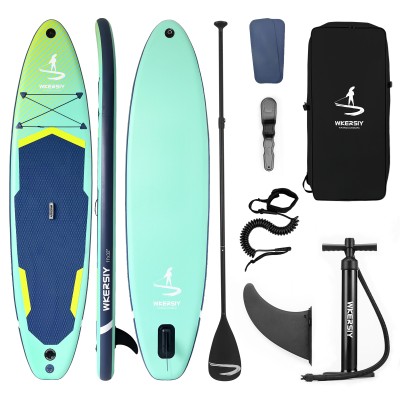 335 cm Grünes Aufblasbares SUP | Allgewässer-Performance Serie, Umweltbewusst & Naturverbundenes Design – WKersiy