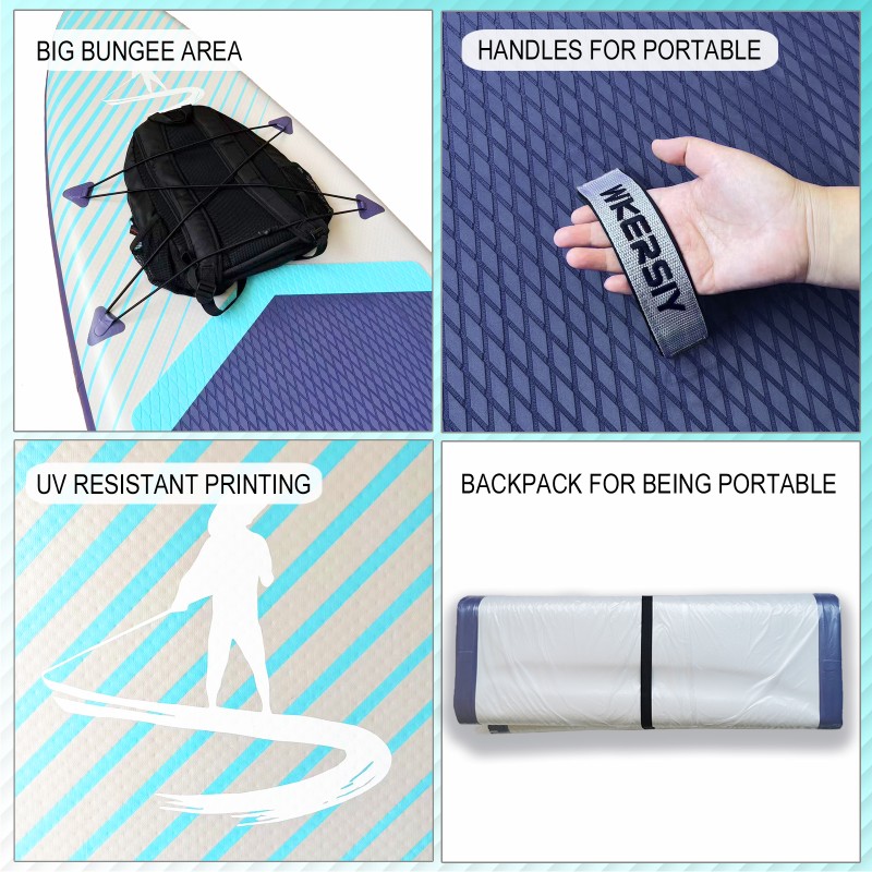 335 cm Graues Aufblasbares SUP | Allgewässer-Performance Serie, Neutrale Farbton-Vielseitigkeit & Profi-Langlebigkeit – WKersiy