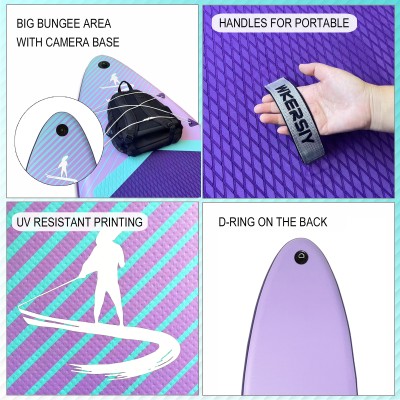 335 cm Violettes Aufblasbares SUP | Allgewässer-Performance Serie, Hohe Sichtbarkeit & Ultrastabiles Design – WKersiy