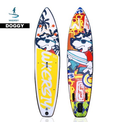 320 cm Hunde-Design SUP | Vielseitiges Paddleboard für Yoga und Angeln – WKersiy